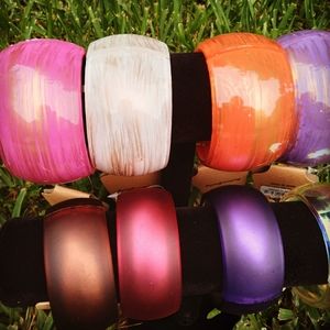Paint Stroke and Matte Bangles 8 for$25